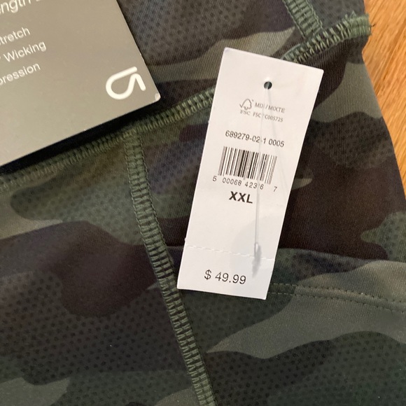 NWT Gap Women's GapFit High Rise Ankle-Length Side Pocket Legging Pants XXL Camo - Picture 4 of 5